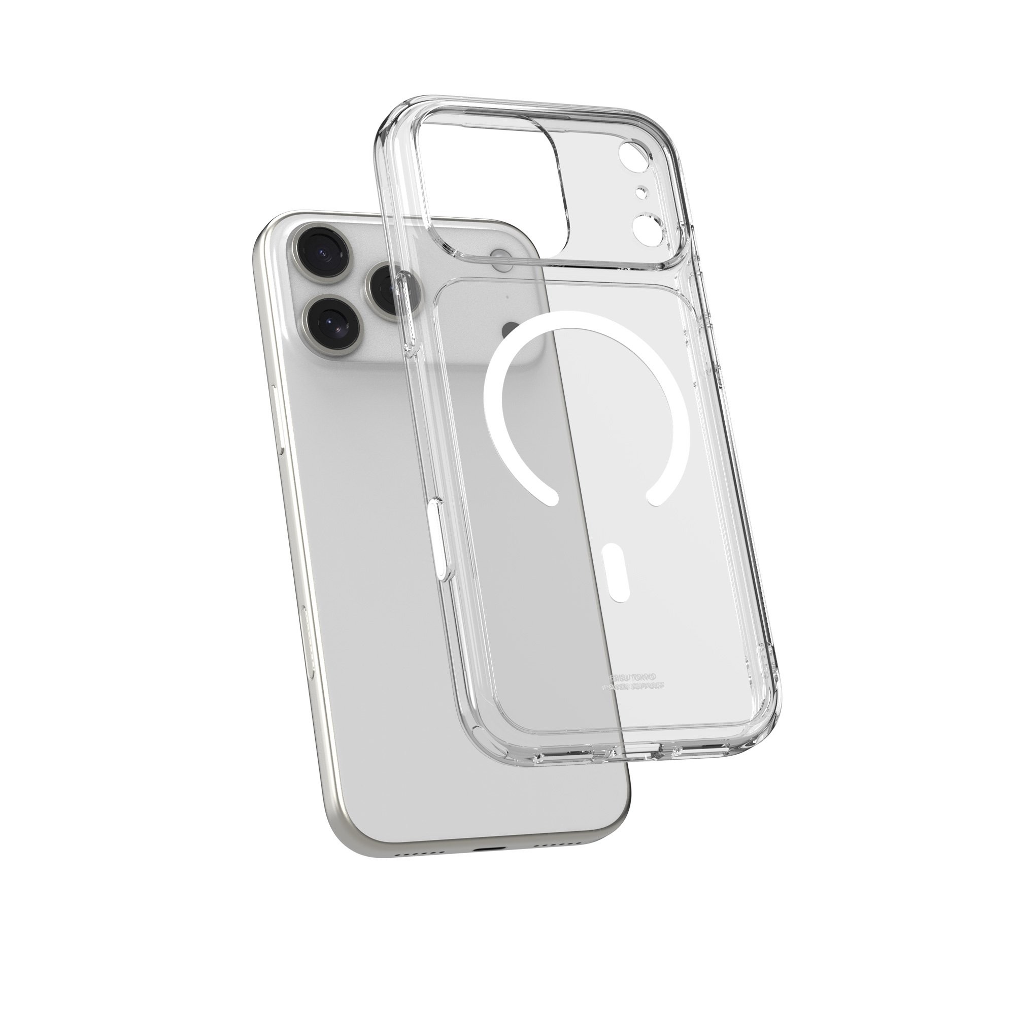 เคส Power Support iPhone 17 Pro Air Jacket Mag Hybrid with Camera Button Crystal Clear
