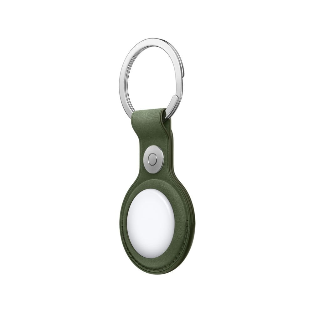 AirTag FineWoven Key Ring - Moss