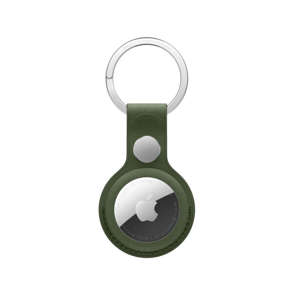 AirTag FineWoven Key Ring - Moss