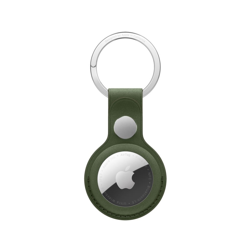AirTag FineWoven Key Ring - Moss