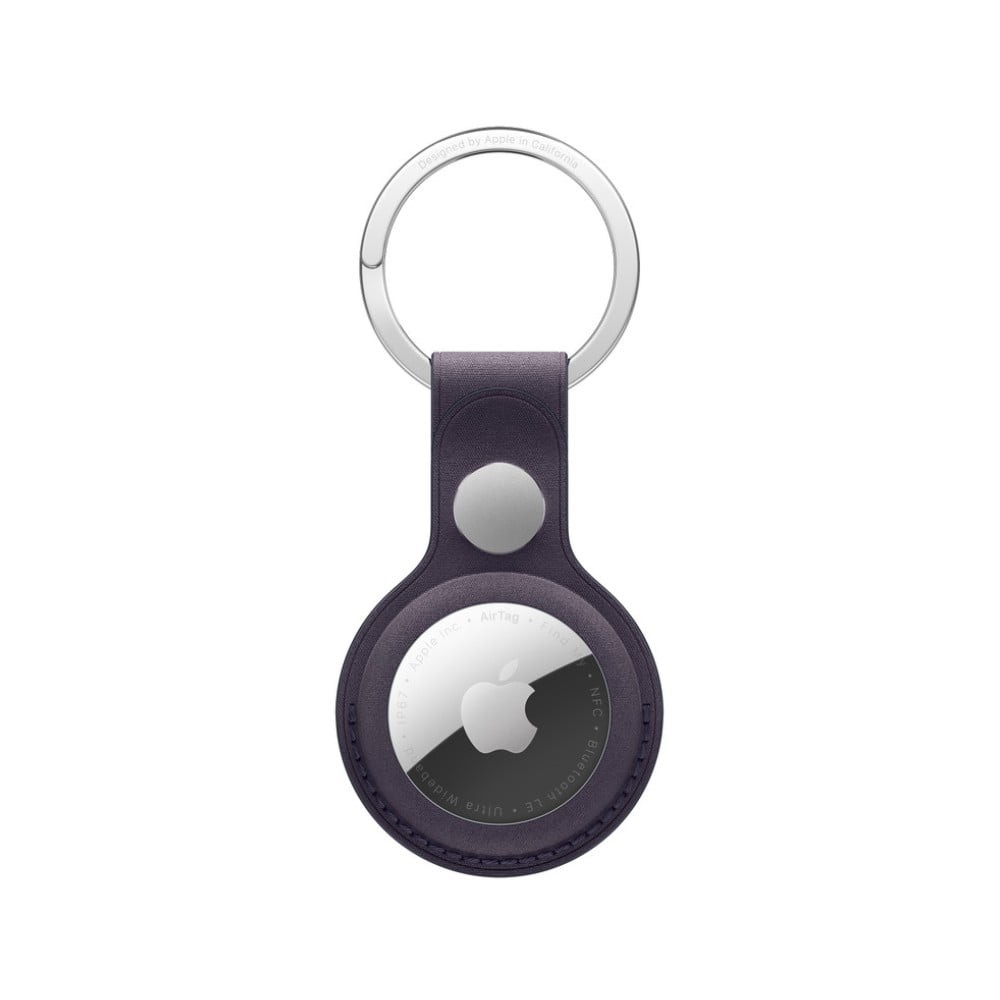 AirTag FineWoven Key Ring - Midnight Purple