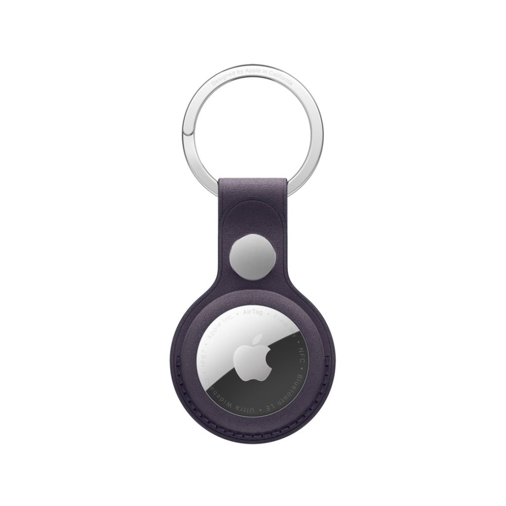 AirTag FineWoven Key Ring - Midnight Purple