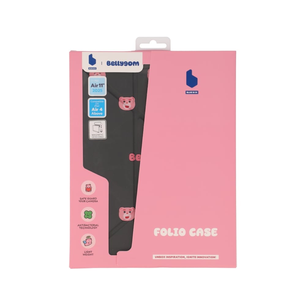 Blue Box x Bellygom เคส iPad Air 6/7/8 11 2026 (M2/M3/M4) Y Model Magnetic Detachable Bellygom Grey