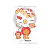 QPLUS x KAKAO Friends กระเป๋าแม่เหล็ก Magnetic Card Wallet Juicy Cherry Clear