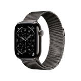 Apple Watch Series 11 GPS + Cellular 42mm Slate Titanium Case with Slate Milanese Loop