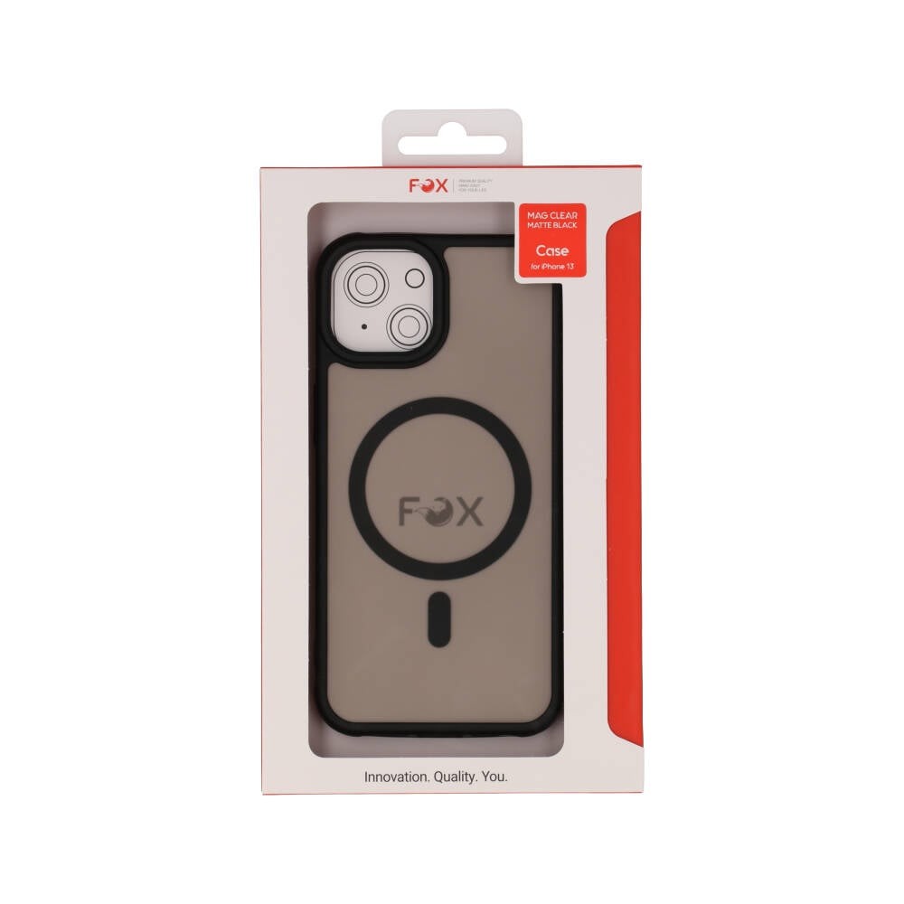 เคส FOX iPhone 13 Clear Matt Black with Magsafe