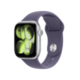Apple Watch Series 11 GPS + Cellular 42mm Silver Aluminium Case with Purple Fog Sport Band - M/L