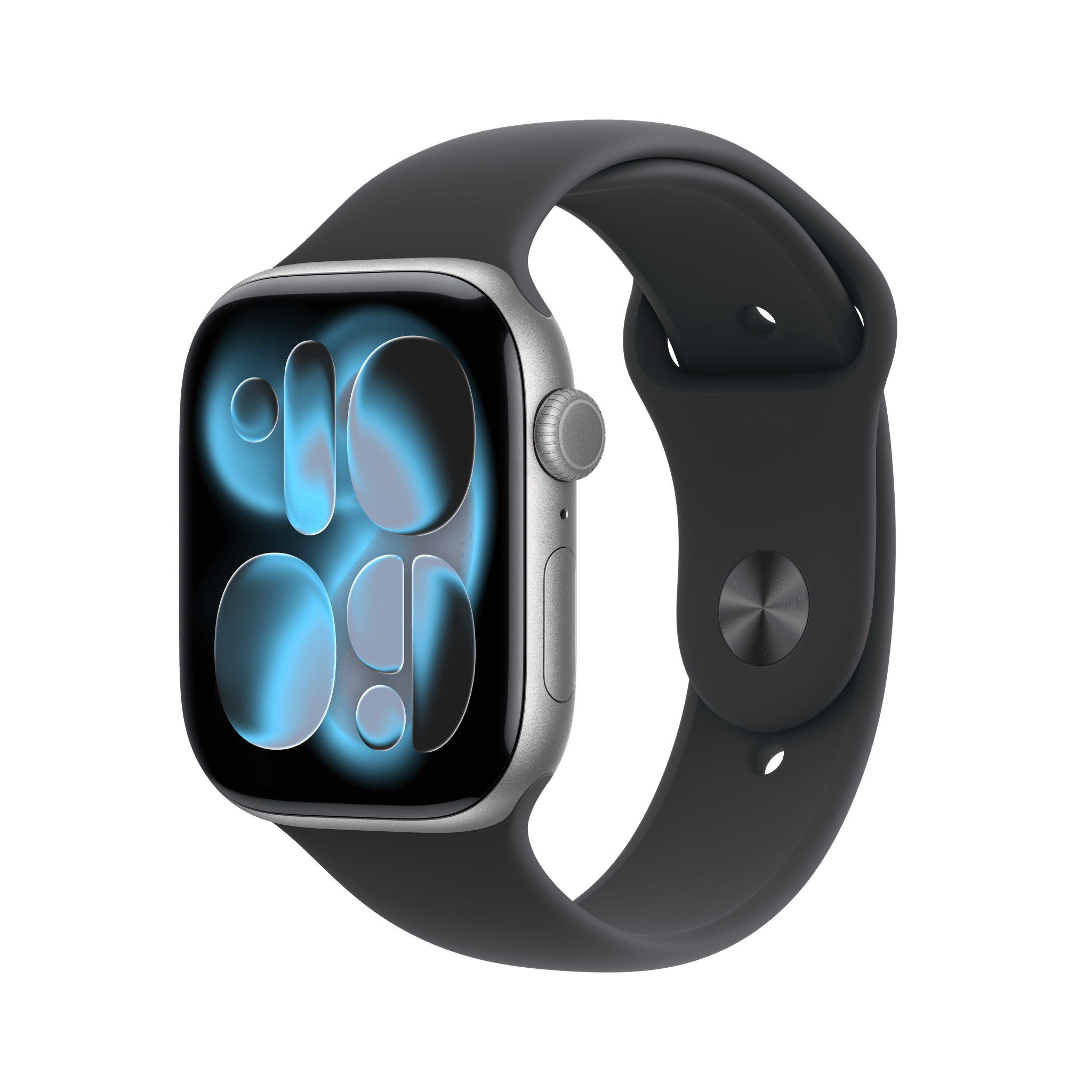 Apple Watch Series 11 GPS + Cellular 46mm Space Gray Aluminium Case with Black Sport Band - M/L