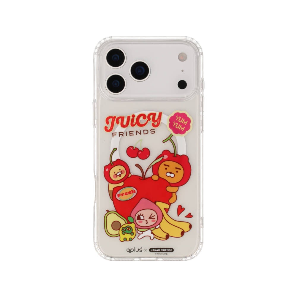 QPLUS x KAKAO Friends เคส iPhone 17 Pro Max Juicy Friends Yum Yum