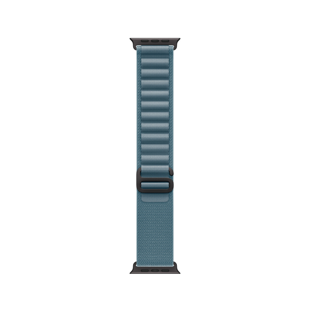 Apple Watch 49mm Light Blue Alpine Loop - Large - Black Titanium Finish