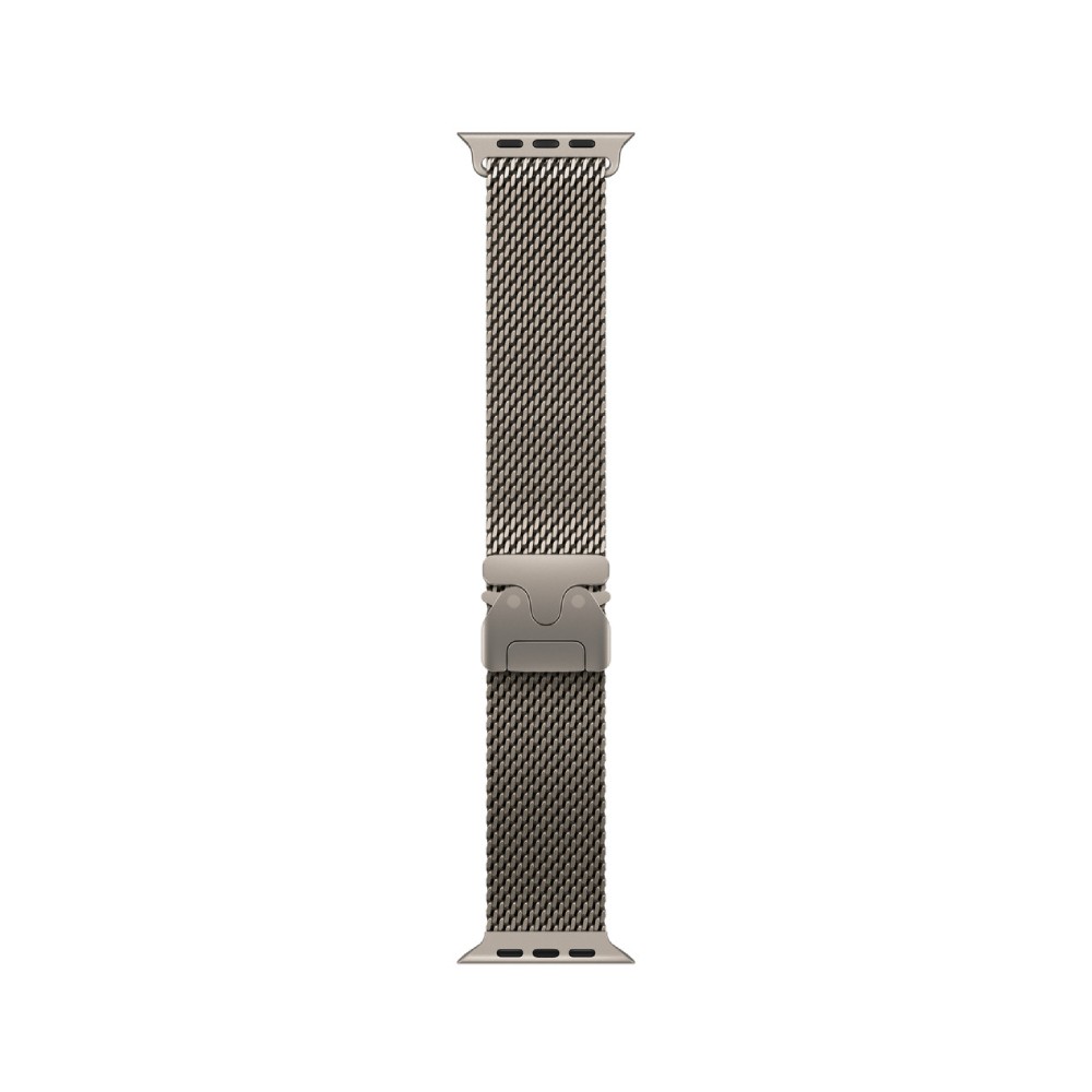 Apple Watch 49mm Natural Titanium Milanese Loop - Large