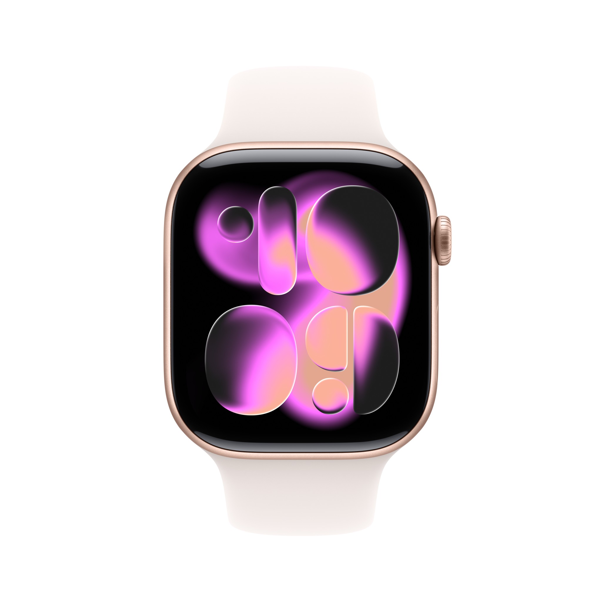 Apple Watch Series 11 GPS + Cellular 46mm Rose Gold Aluminium Case with Light Blush Sport Band - M/L