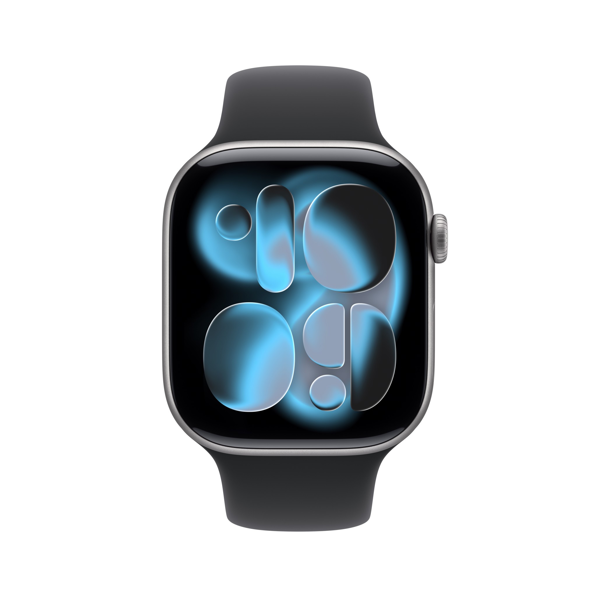 Apple Watch Series 11 GPS + Cellular 46mm Space Gray Aluminium Case with Black Sport Band - S/M