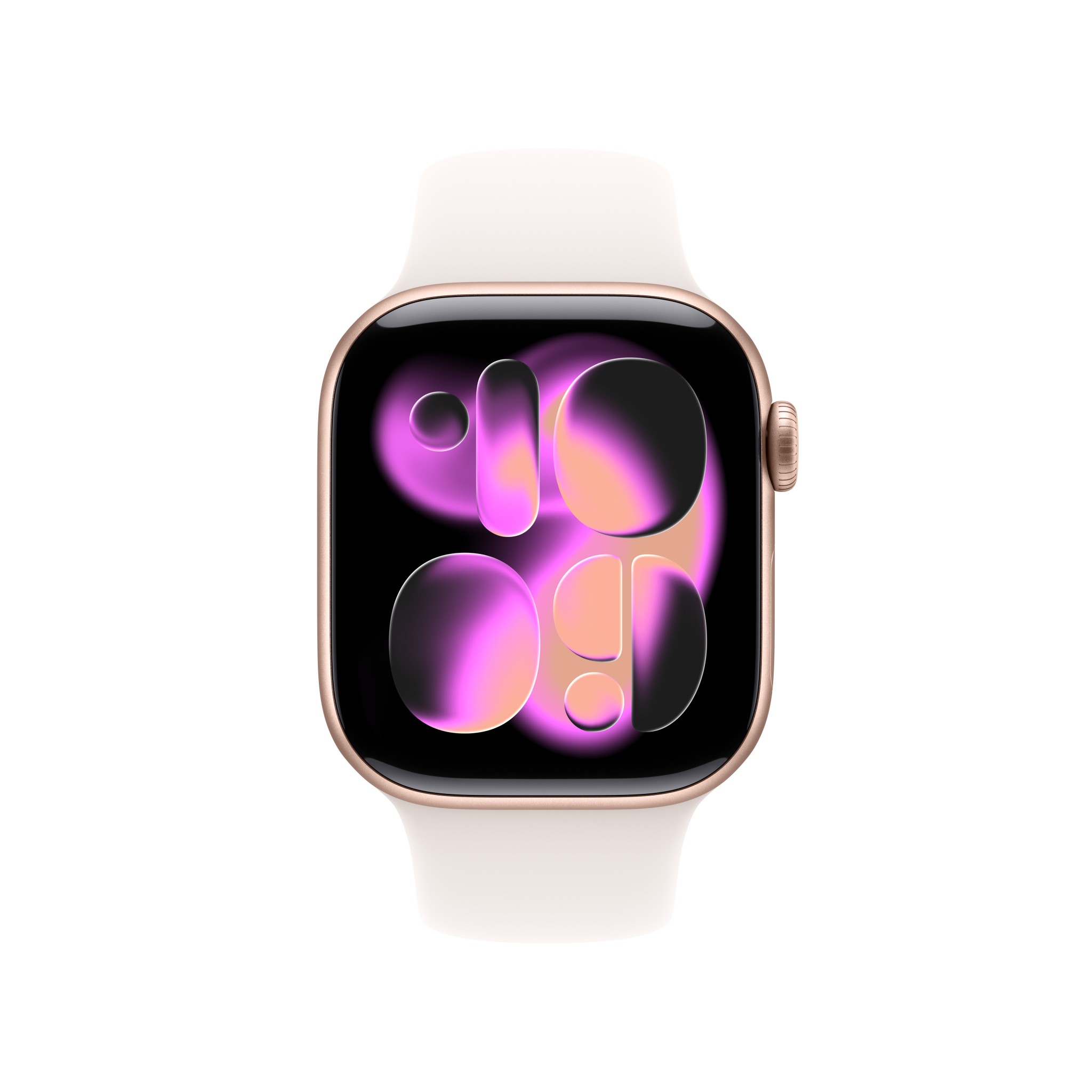 Apple Watch Series 11 GPS + Cellular 42mm Rose Gold Aluminium Case with Light Blush Sport Band - S/M
