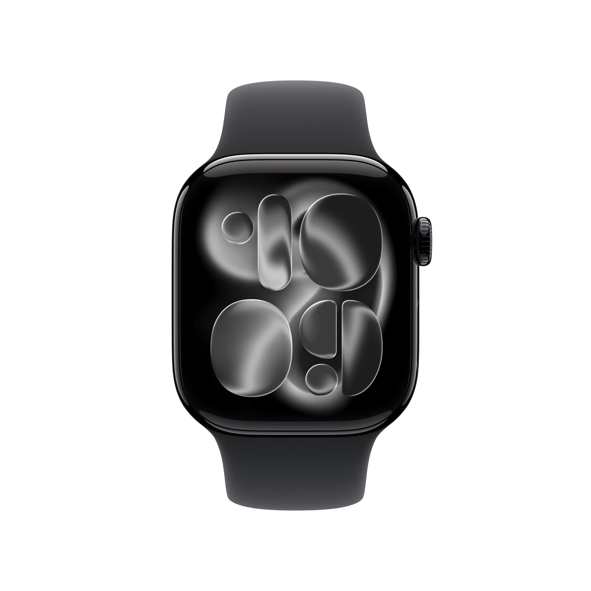 Apple Watch Series 11 GPS + Cellular 42mm Jet Black Aluminium Case with Black Sport Band - S/M