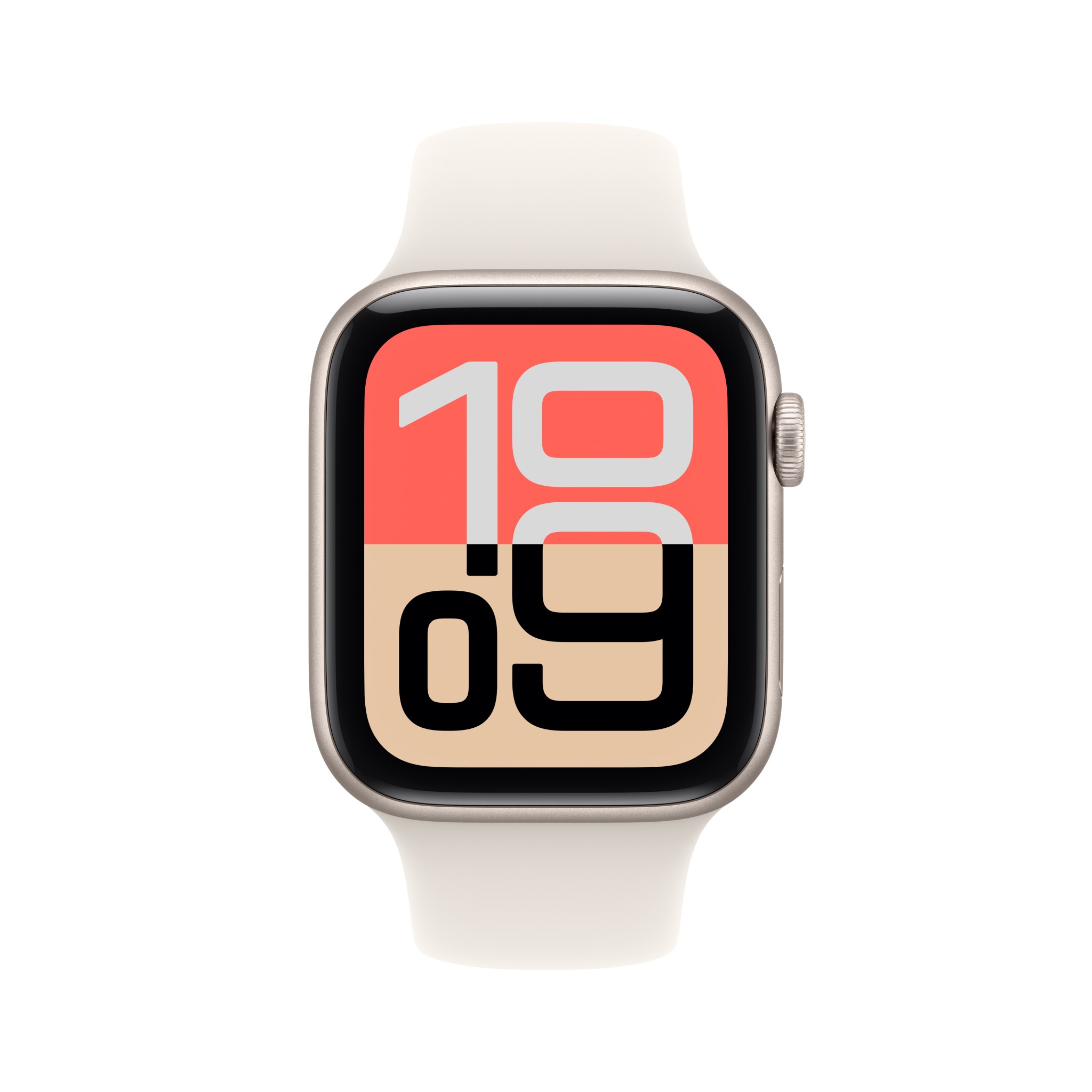 Apple Watch SE 3 GPS + Cellular 44mm Starlight Aluminium Case with Starlight Sport Band - S/M