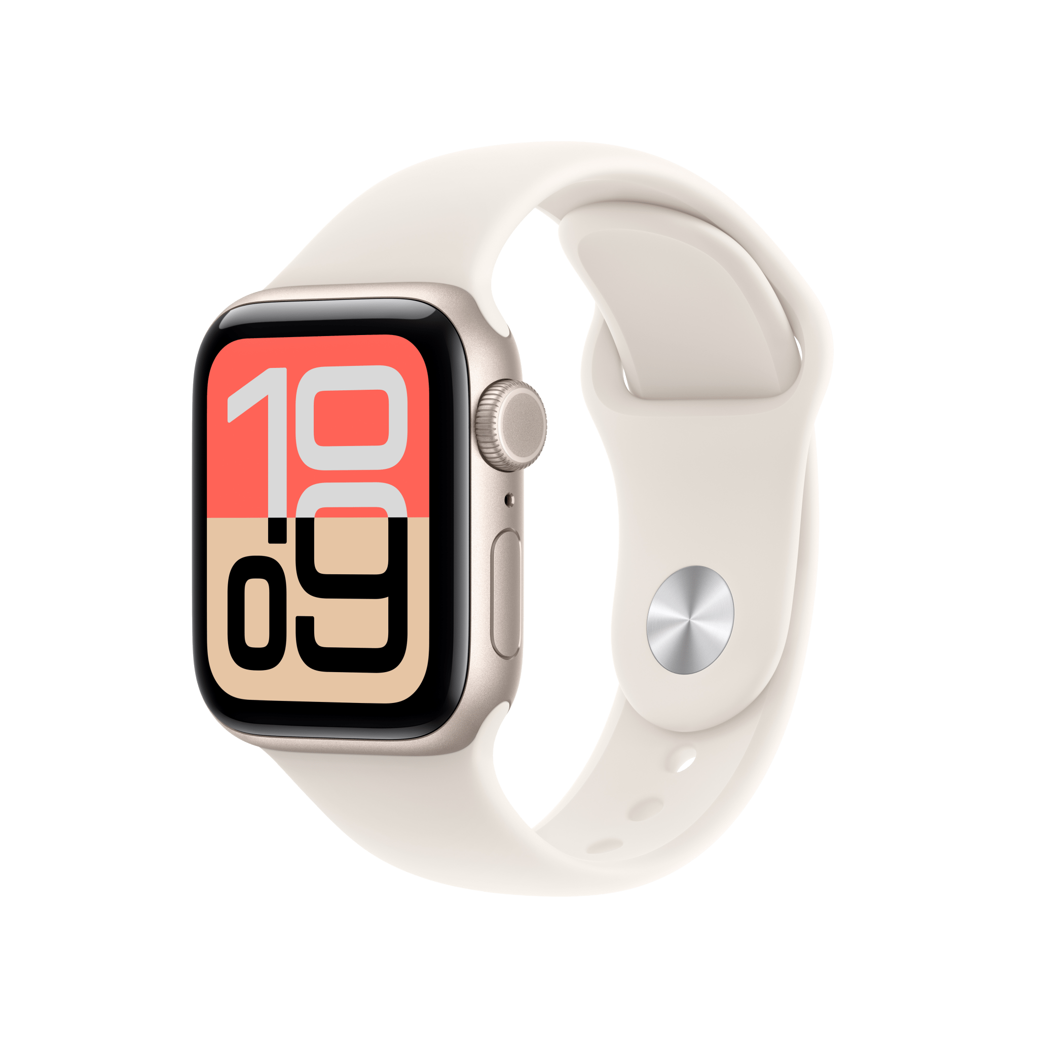 Apple Watch SE 3 GPS + Cellular 40mm Starlight Aluminium Case with Starlight Sport Band - S/M
