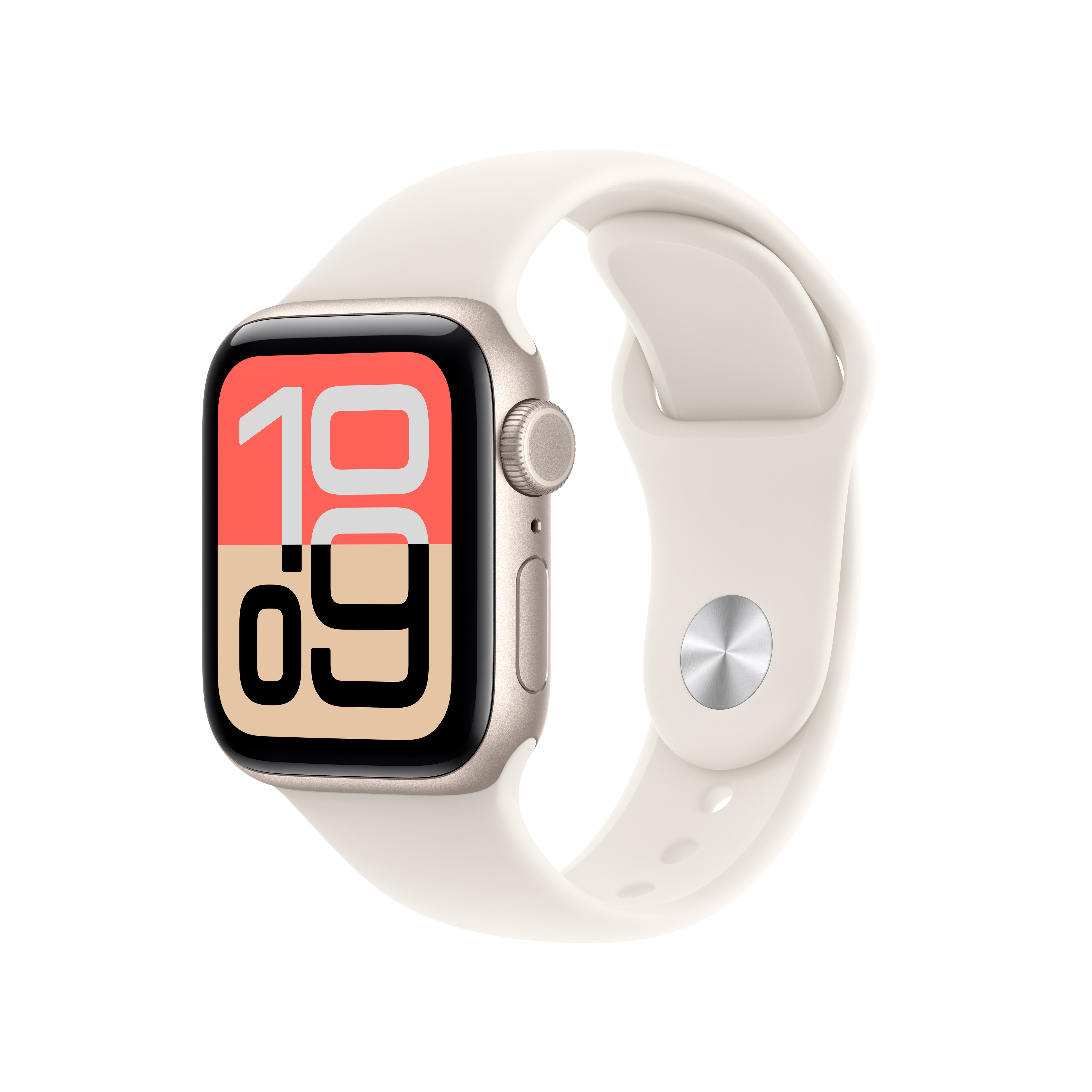 Apple Watch SE 3 GPS + Cellular 40mm Starlight Aluminium Case with Starlight Sport Band - M/L