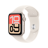 Apple Watch SE 3 GPS + Cellular 44mm Starlight Aluminium Case with Starlight Sport Band - S/M