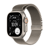 Apple Watch Ultra 3 GPS + Cellular 49mm Natural Titanium Case with Natural Titanium Milanese Loop - Medium