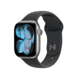 Apple Watch Series 11 GPS 42mm Space Gray Aluminium Case with Black Sport Band - M/L