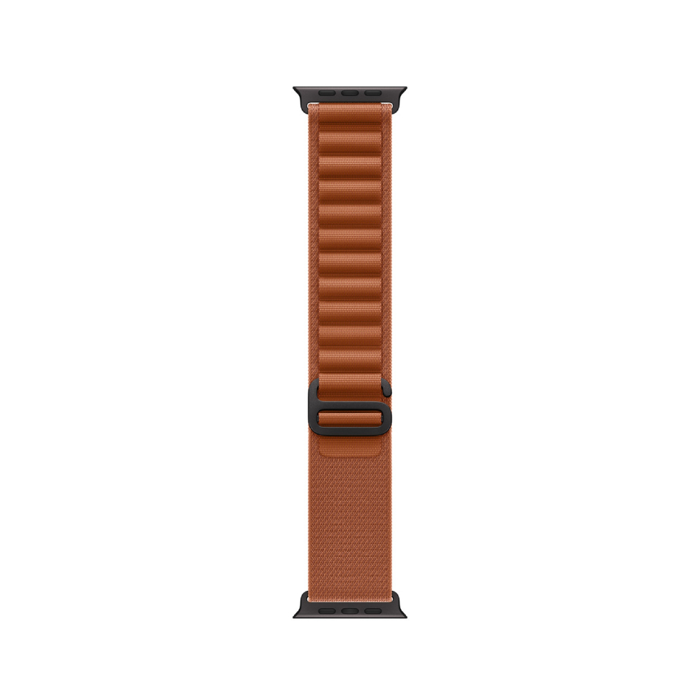 Apple Watch 49mm Terra Cotta Alpine Loop - Large - Black Titanium Finish