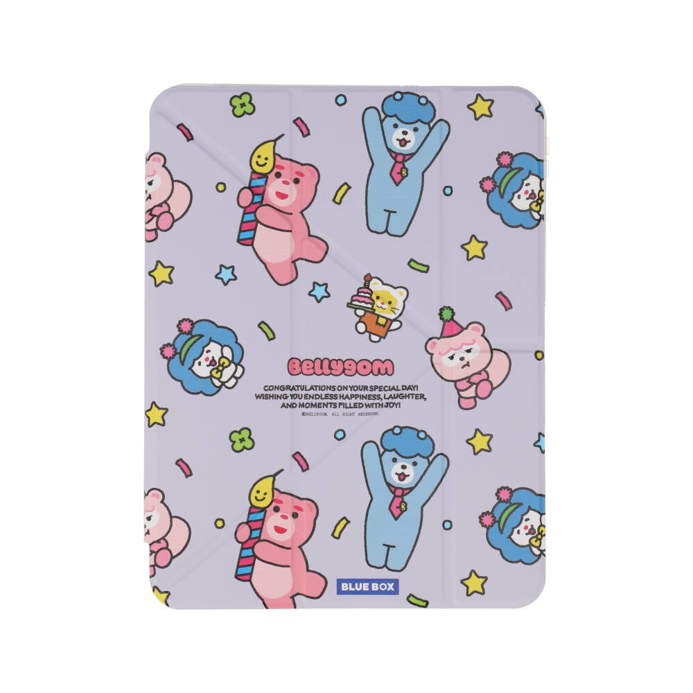 เคส Blue Box iPad Gen 11(2025)/10 Y Model Magnetic Detachable Bellygom happy big day Lavender Purple