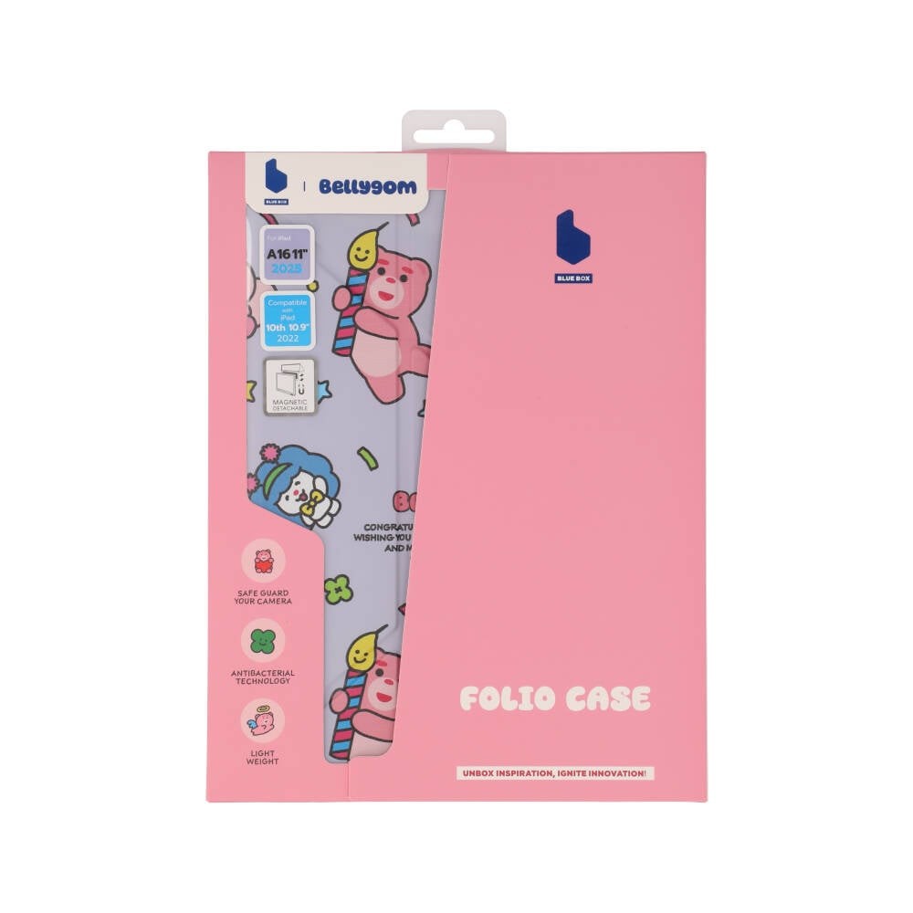 เคส Blue Box iPad Gen 11(2025)/10 Y Model Magnetic Detachable Bellygom happy big day Lavender Purple