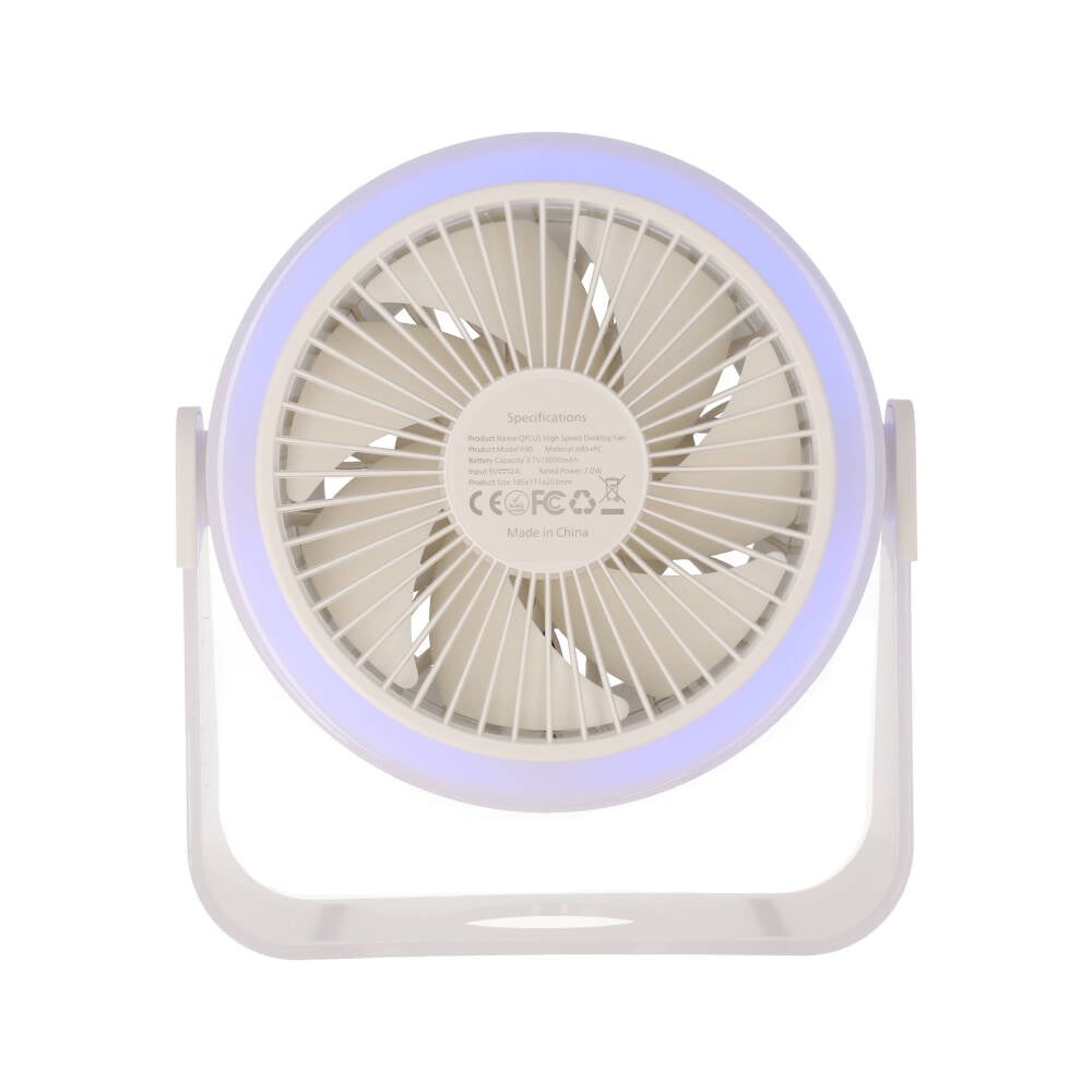 พัดลมตั้งโต๊ะ QPLUS F90 Desktop Fan White
