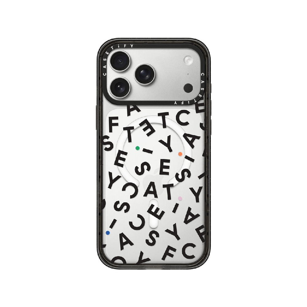 เคส Casetify iPhone 17 Pro Max Impact Clear Monogram