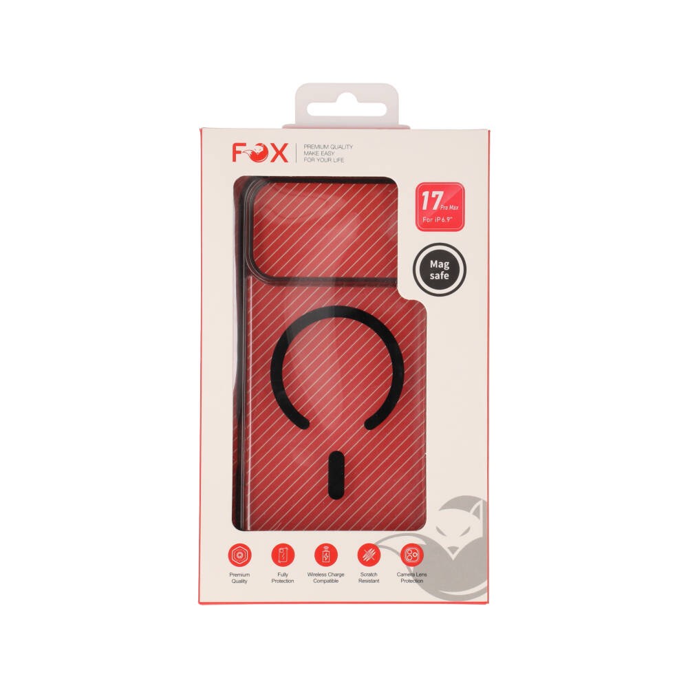 เคส FOX iPhone 17 Pro Max vShield Pro Magnetic Transparent Black