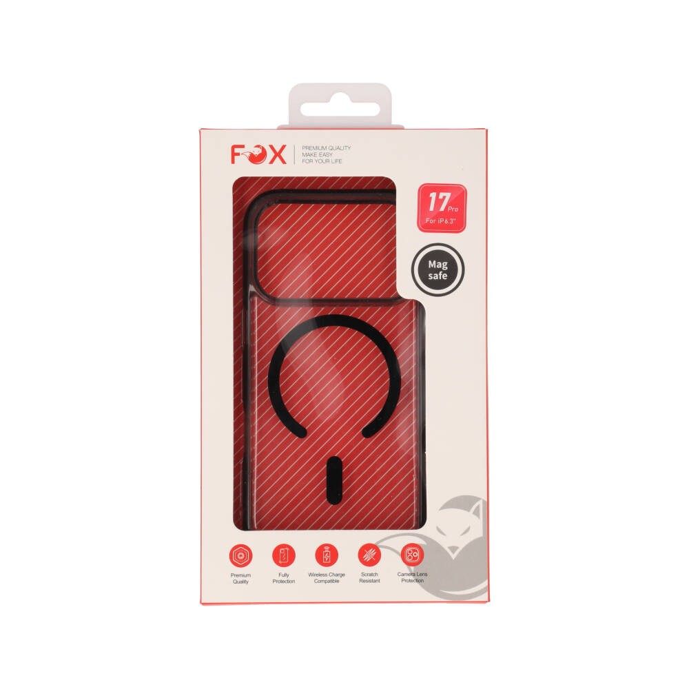 เคส FOX iPhone 17 Pro vShield Pro Magnetic Transparent Black