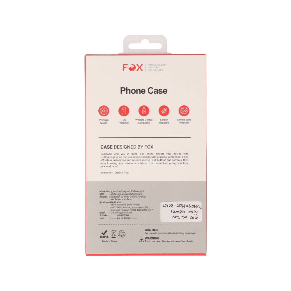 เคส FOX iPhone 17 Pro vShield Pro Magnetic Transparent Black