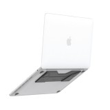 AMAZINGthing Casing for MacBook Air 13 inch (2020)  Marsix Pro Case With Marsix Magnetic Laptop Stand Grey - Frost