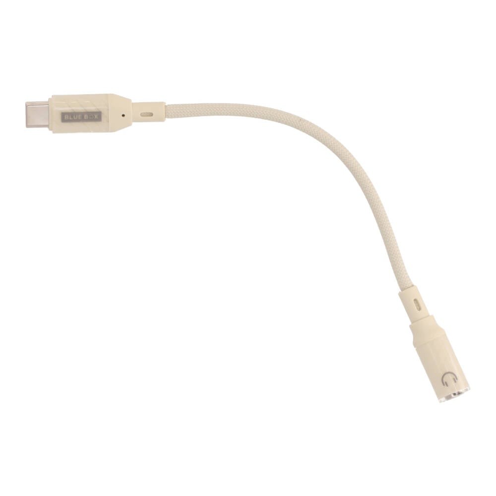 สายแปลง Blue Box CoreLine USB-C to 3.5mm Converter Apricot