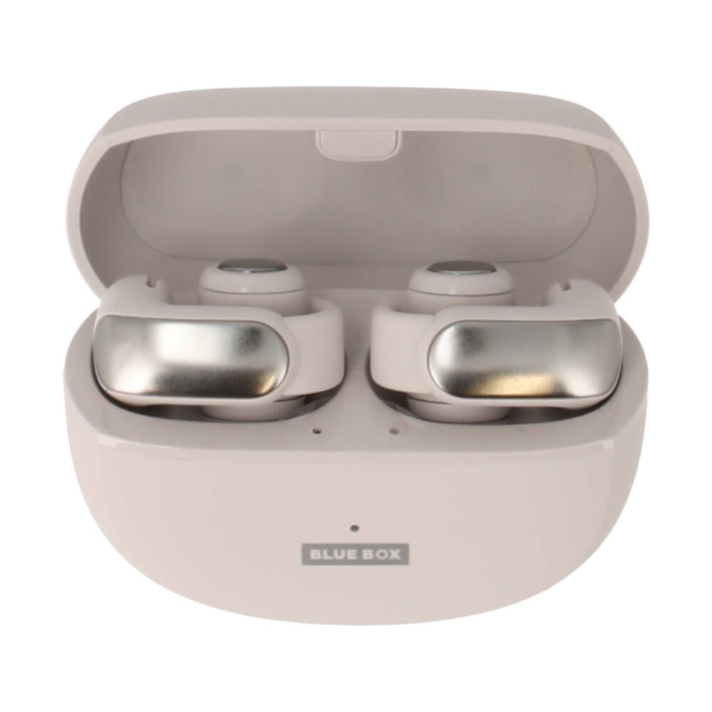 หูฟังไร้สาย Blue Box Wave ENC Open Ear Clips - Light Grey