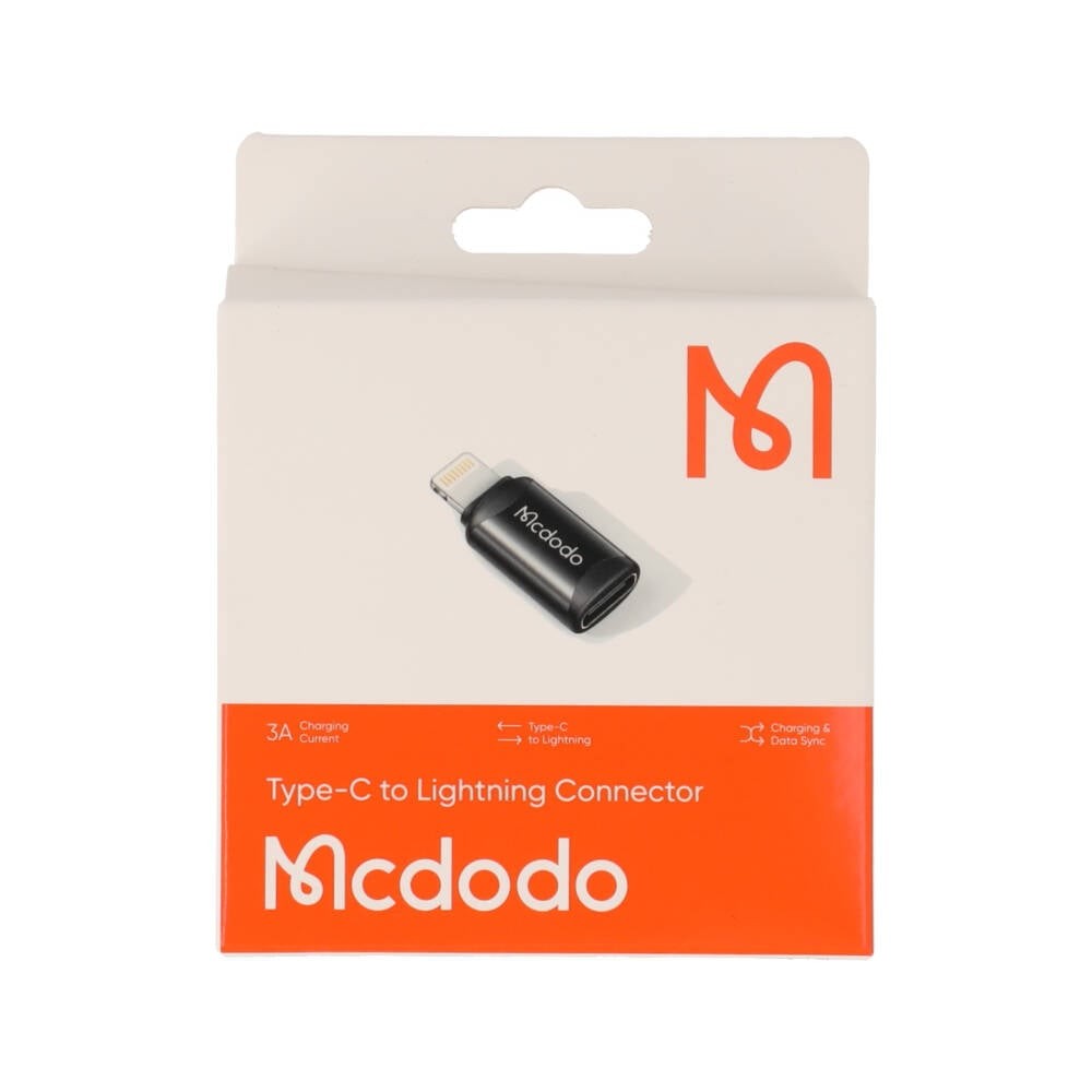 ตัวแปลง MCDODO USB-C to Lightning Connector (3.0A) Black