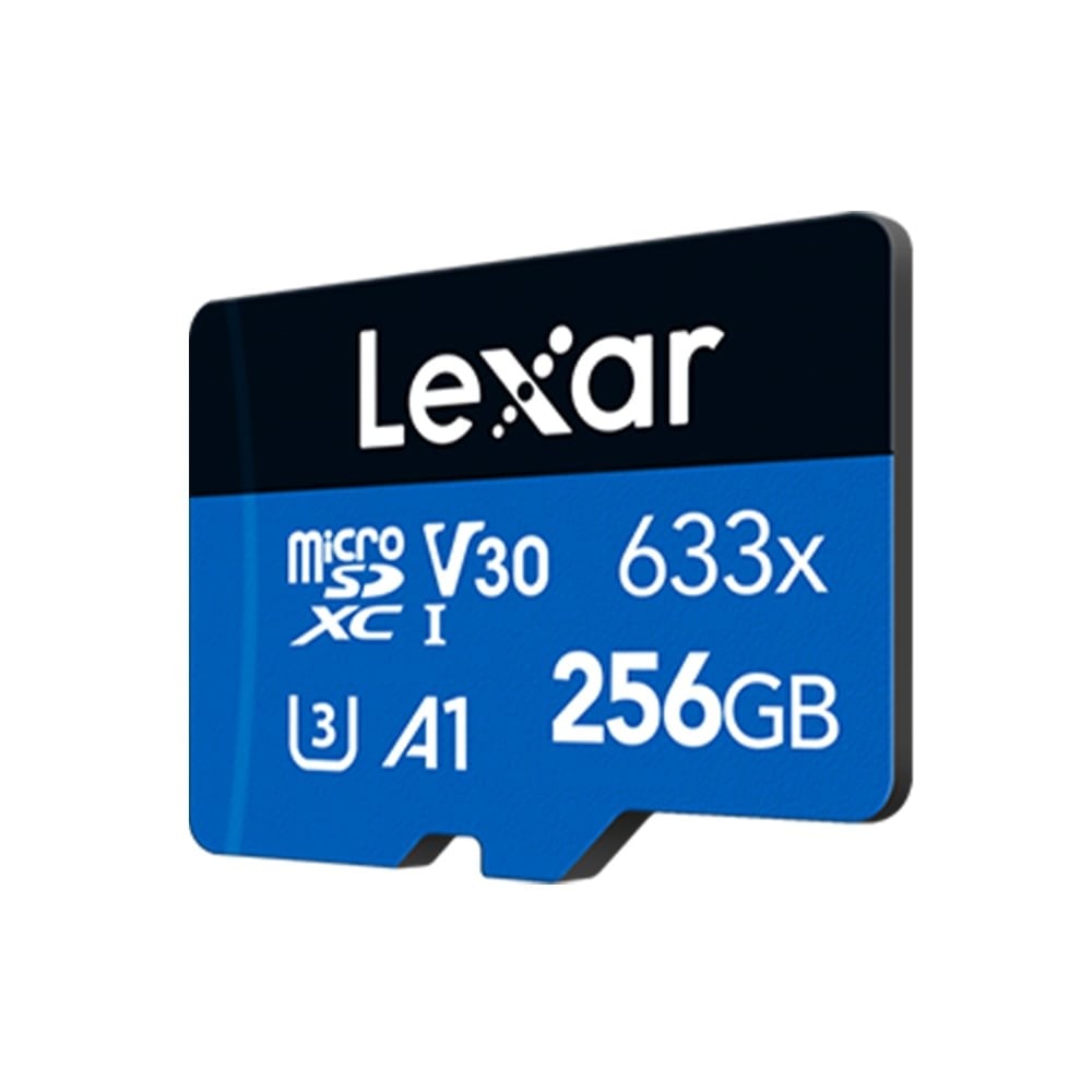 เมมโมรี่การ์ด Lexar MicroSDHC 256GB High Performance BL 633x Global