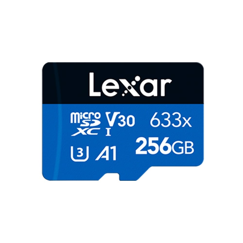 เมมโมรี่การ์ด Lexar MicroSDHC 256GB High Performance BL 633x Global