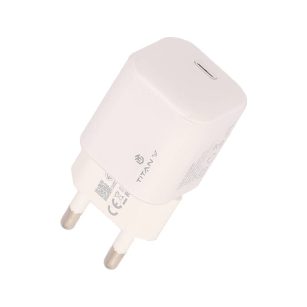อะแดปเตอร์ TITANV Wall USB Charger 1 USB-C (PD45W) GaN White (TI-WC12) (New TISI)