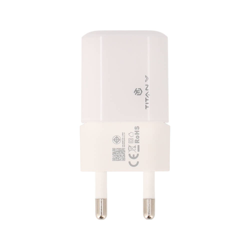อะแดปเตอร์ TITANV Wall USB Charger 1 USB-C (PD45W) GaN White (TI-WC12) (New TISI)