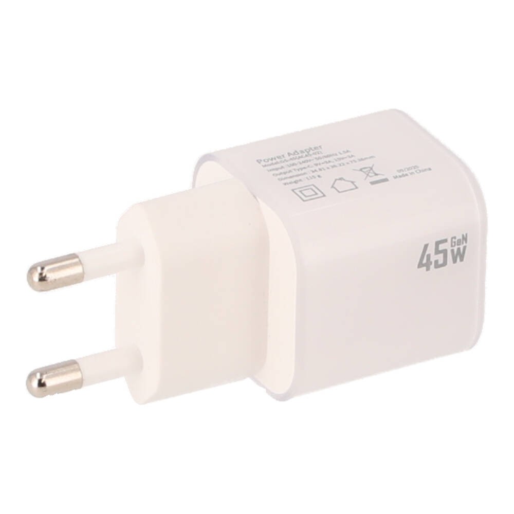 อะแดปเตอร์ TITANV Wall USB Charger 1 USB-C (PD45W) GaN White (TI-WC12) (New TISI)