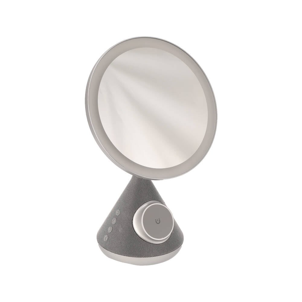 ที่ชาร์จไร้สาย QPLUS 3-in-1 Mirror Wireless Charger & Speaker 15W SY-W02243 Silver