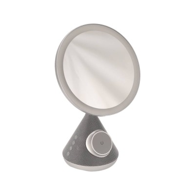 ที่ชาร์จไร้สาย QPLUS 3-in-1 Mirror Wireless Charger & Speaker 15W SY-W02243 Silver