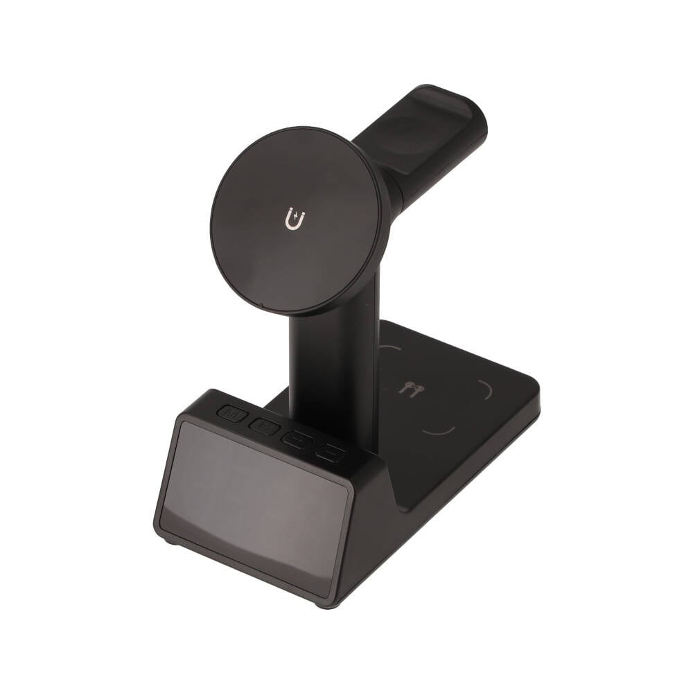 ที่ชาร์จไร้สาย QPLUS 3-in-1 Alarm Clock Wireless charger 15W SY-W02178 Black