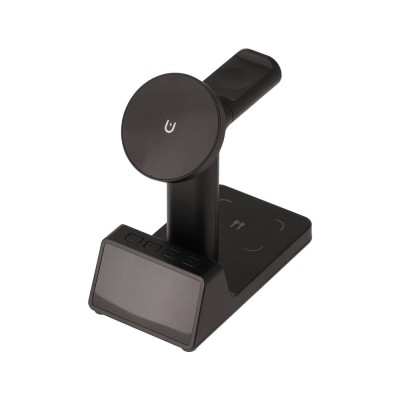 ที่ชาร์จไร้สาย QPLUS 3-in-1 Alarm Clock Wireless charger 15W SY-W02178 Black