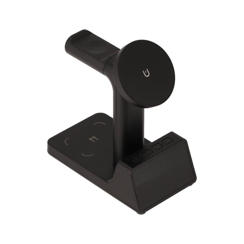 ที่ชาร์จไร้สาย QPLUS 3-in-1 Alarm Clock Wireless charger 15W SY-W02178 Black