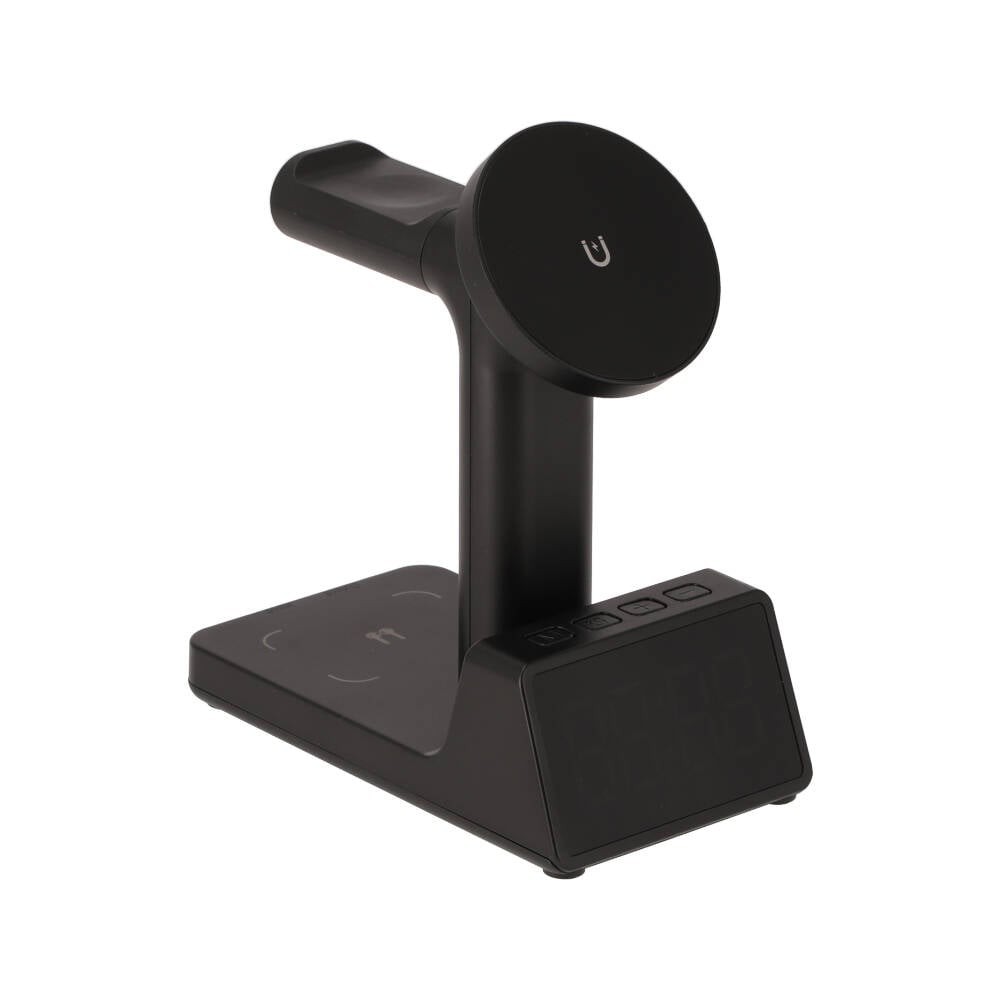 ที่ชาร์จไร้สาย QPLUS 3-in-1 Alarm Clock Wireless charger 15W SY-W02178 Black