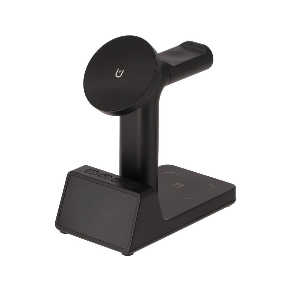ที่ชาร์จไร้สาย QPLUS 3-in-1 Alarm Clock Wireless charger 15W SY-W02178 Black
