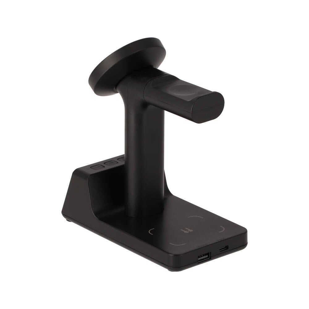 ที่ชาร์จไร้สาย QPLUS 3-in-1 Alarm Clock Wireless charger 15W SY-W02178 Black